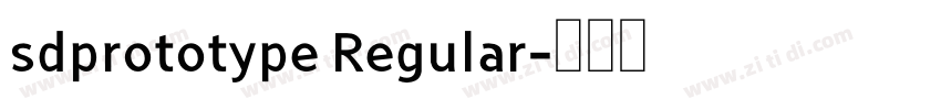 sdprototype Regular字体转换
